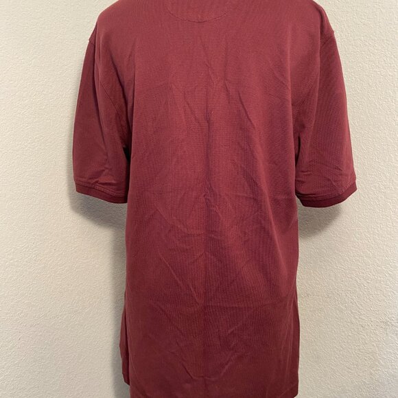 EUC Mens Amazon Essential Maroon Short Sleeved Pullover Shirt Size Small - Picture 2 of 11